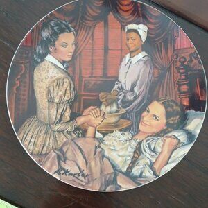 Gone with the Wind collector plate "Melanie Gives Birth"